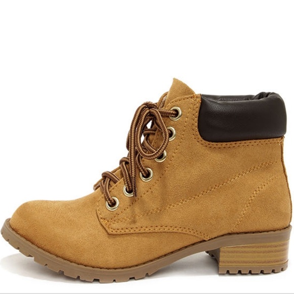Soda Tan Suede Work Boots - Picture 2 of 2